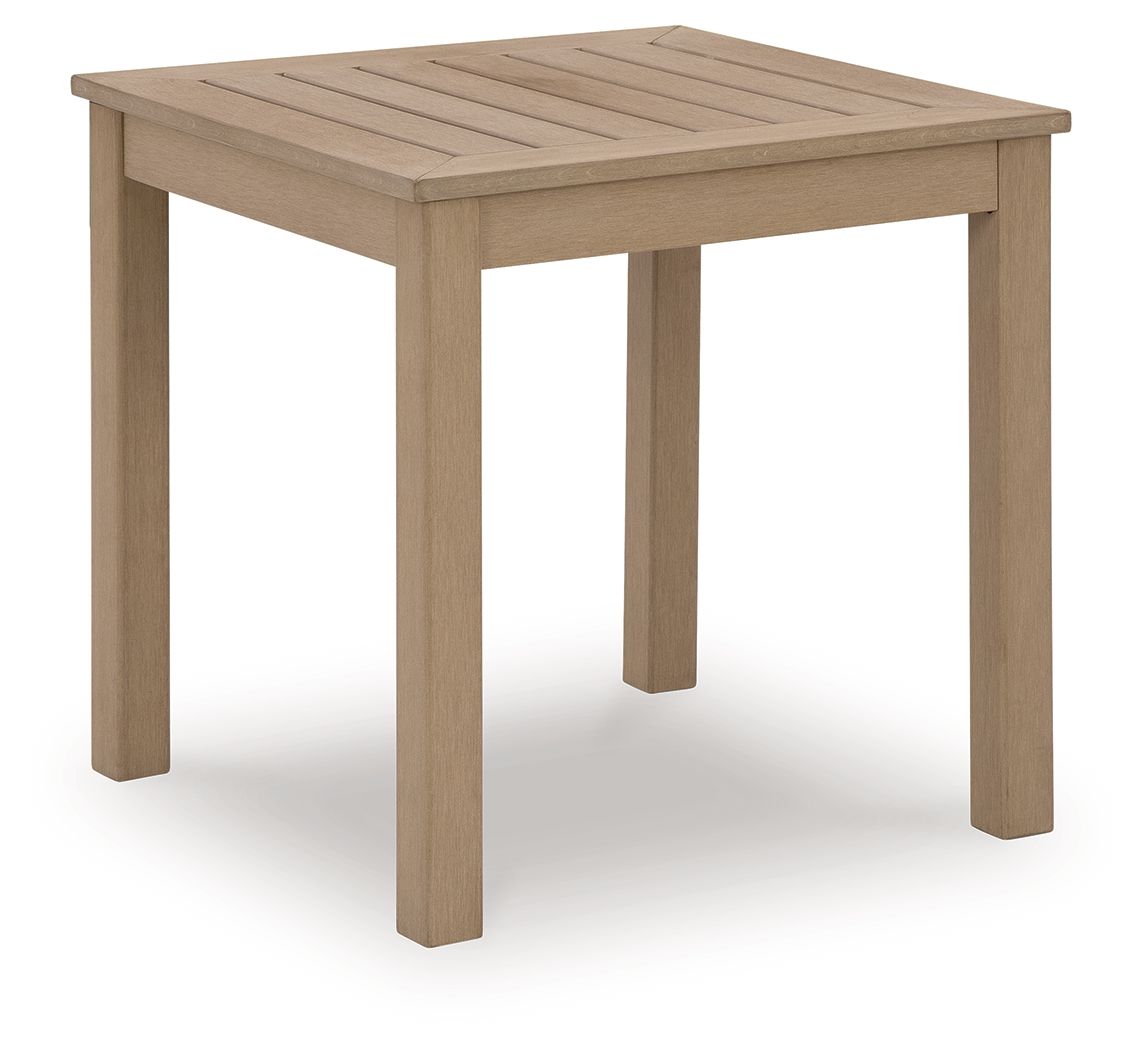 Hallow Creek - Square End Table - Driftwood