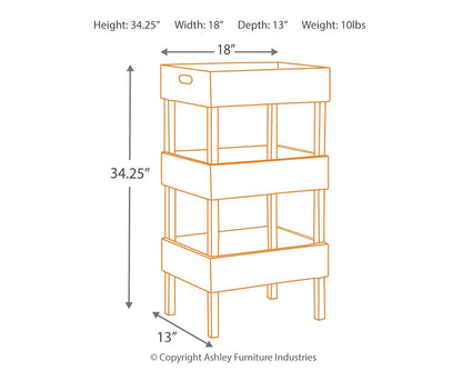 Yulton - Storage Shelf - Antique White