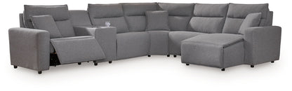 ModMax II - Salt And Pepper - Reclining Sectional