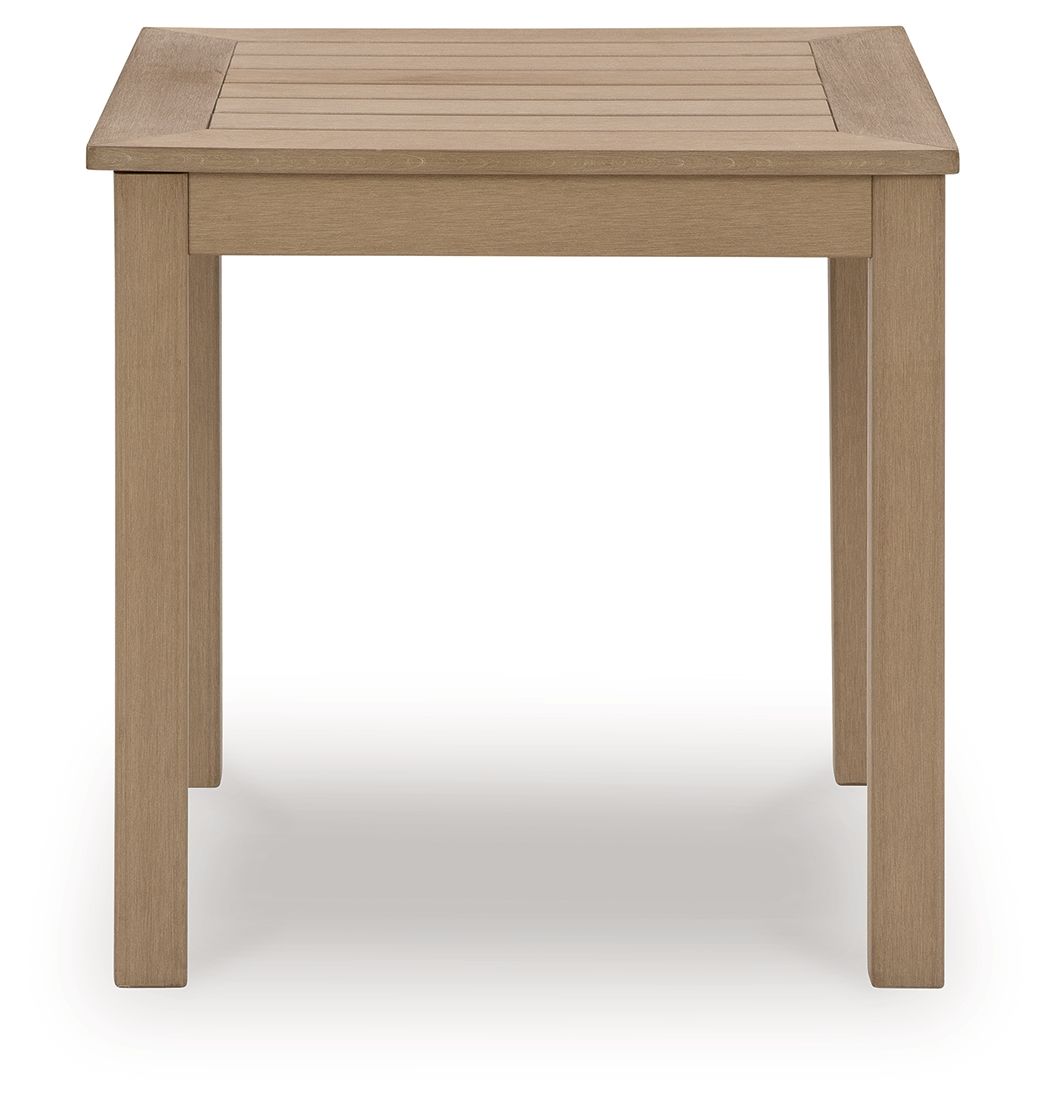 Hallow Creek - Square End Table - Driftwood