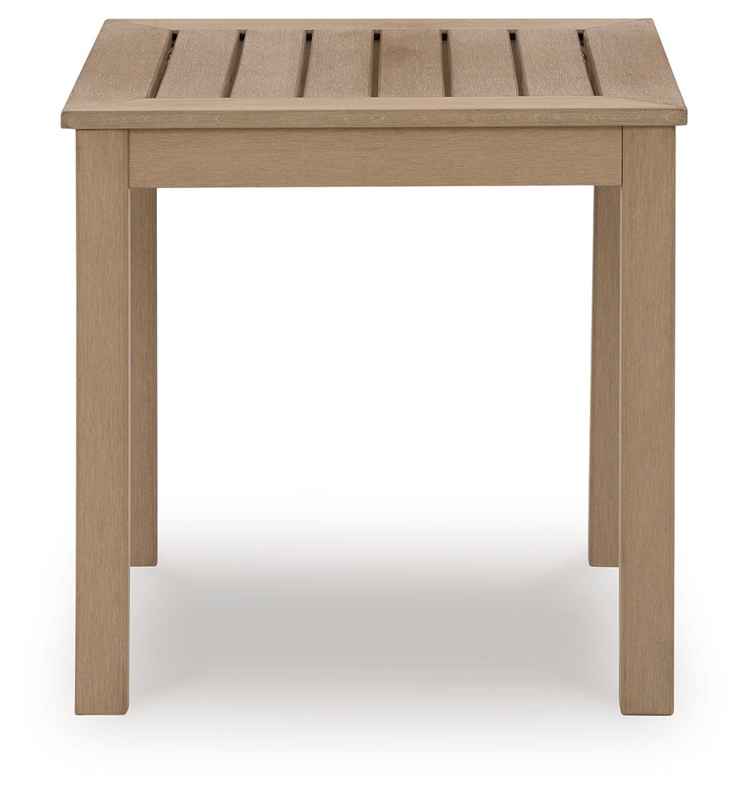 Hallow Creek - Square End Table - Driftwood