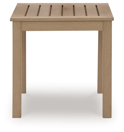 Hallow Creek - Square End Table - Driftwood