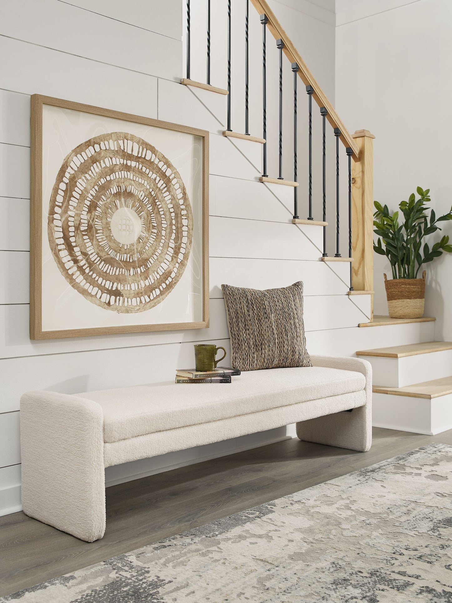 Lembertson - Accent Bench - Ecru