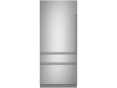 GE CAFE 20.1 Cubic Foot Bottom Mount Refrigerator Stainless Steel