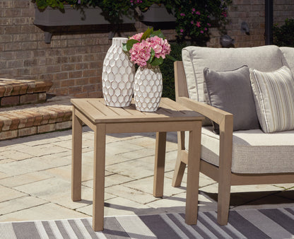 Hallow Creek - Square End Table - Driftwood