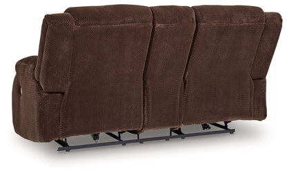 Free Wake - Chocolate - Double Relcining Power Loveseat With Console