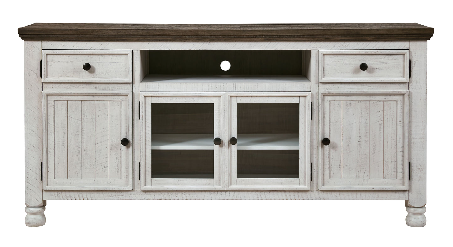 Havalance - Extra Large TV Stand - 4 Doors - Brown / Beige